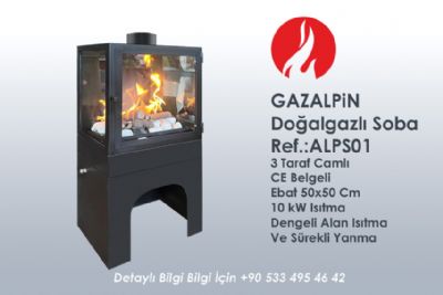 Doğalgazlı Gazalpin Şömine